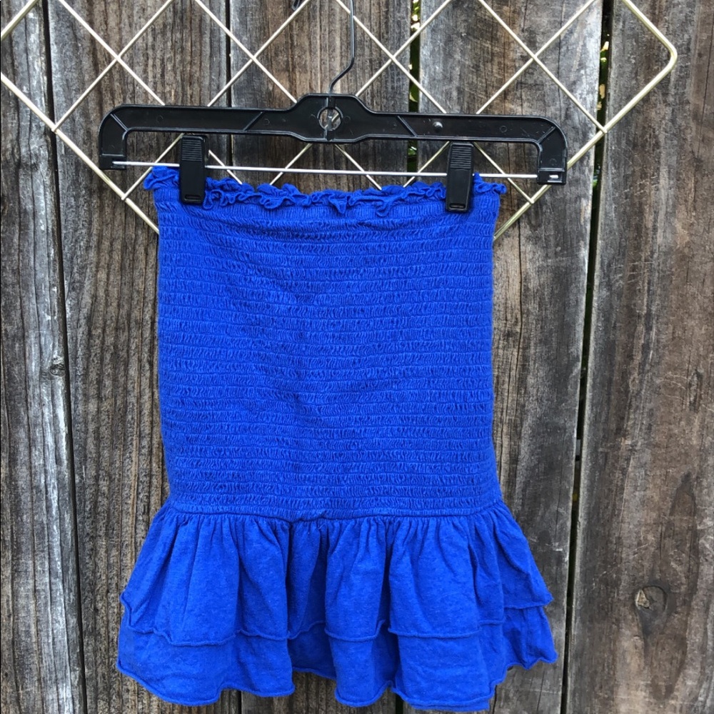 Blue bandeau top 💙